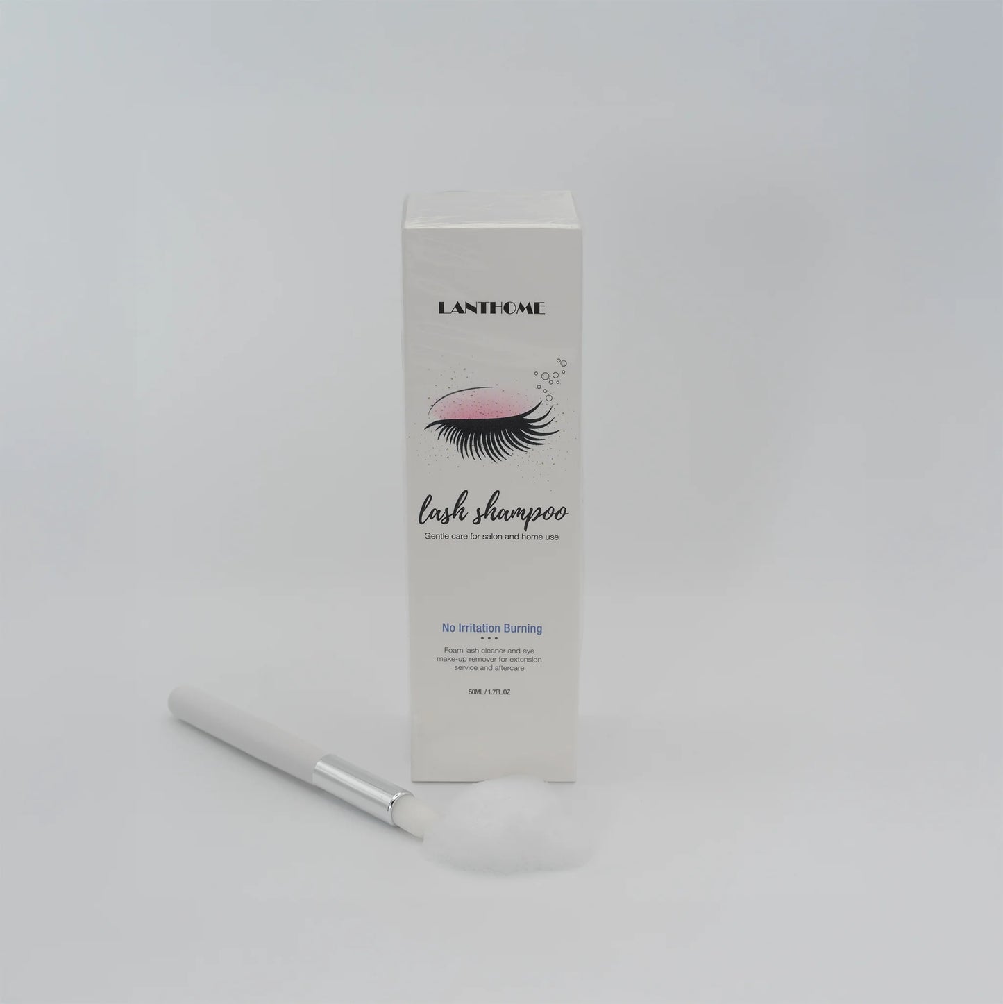 Bulk foaming lash cleanser and shampoo for eyelash extensions, 10 pack ideal for salons and client aftercare, The Lash Box Shop.