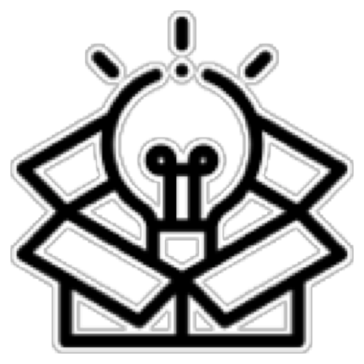 Lightbulb emerging from box icon representing creative business strategy and ideas