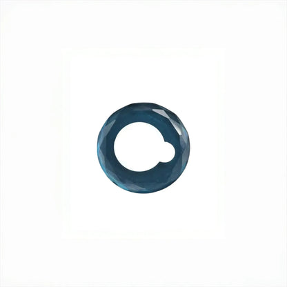 Crystal jade stone glue holder for eyelash extensions, cooling surface keeps adhesive fresh, reusable tool for professional lash applications, The Lash Box Shop.