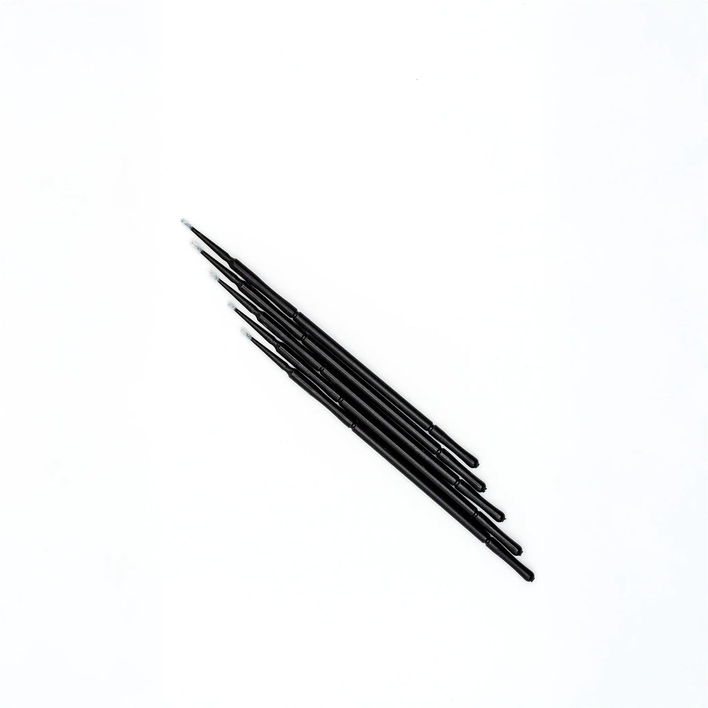Micro fibre brushes for lash extensions, precision tools for applying cleansers, primers, and boosters during pre-treatment, professional lash supplies, The Lash Box Shop.
