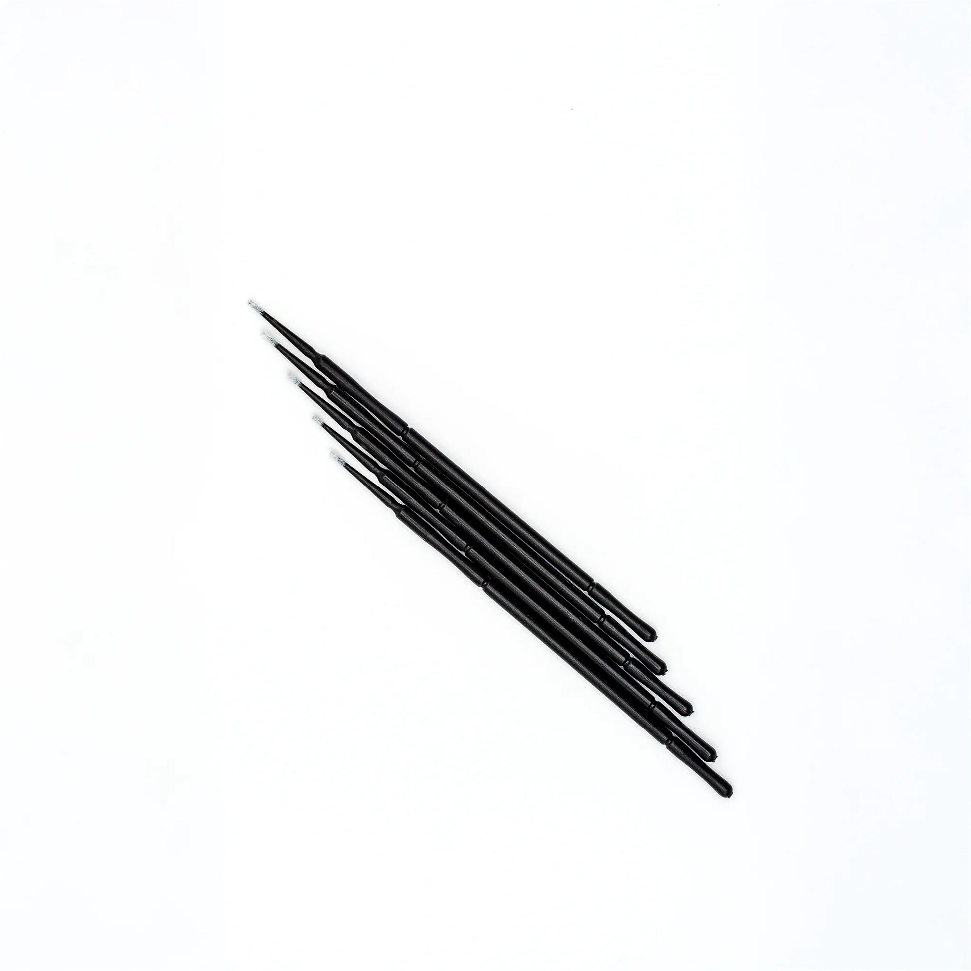 Micro fibre brushes for lash extensions, precision tools for applying cleansers, primers, and boosters during pre-treatment, professional lash supplies, The Lash Box Shop.