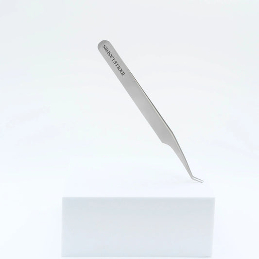 Multifunctional eyelash extension tweezer – ideal for isolation, classic lash application, and volume fan creation