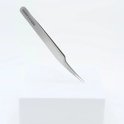 Straight isolation eyelash extension tweezers with ultra-fine tips – ideal for separating lashes and eliminating stickies